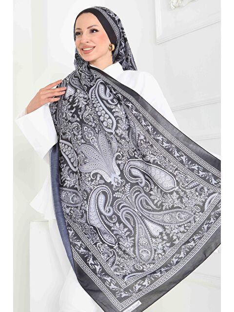 Tofisa Etnika Soul Serisi Pamuk Şal Siyah - 27856-SIYAH - S000463715-19351