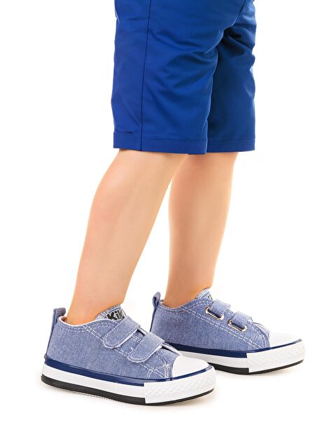 Kiko Kids Linen Cırtlı Erkek Bebek Keten Spor Ayakkabı - S000216437-21983