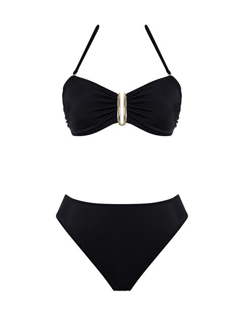 Sailor Moda Aksesuarlı Brezilya Bikini Takım - S000155281-19351