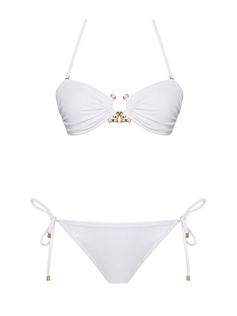 Sailor Moda Straplez Aksesuar Brezilya Bikini Takım - S000155289-20063
