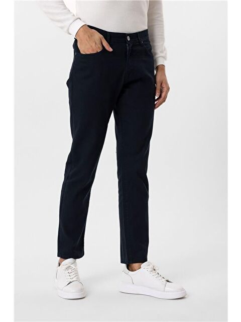 Süvari Lacivert Regular Armürlü Pantolon - S000460613-21164
