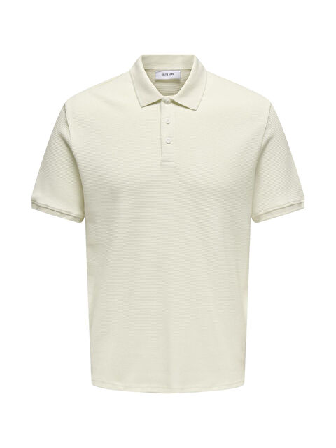 Only&Sons Onsderek %100 Pamuk Regular Fit Düğmeli Polo Yaka Erkek Tişört 22032827 - S000355608-19966