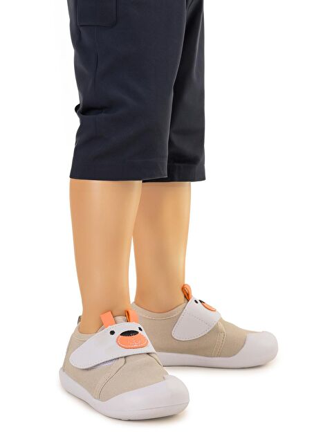 Kiko Kids Winni Cırtlı Erkek Bebek İlk Adım Panduf Ayakkabı - S000218667-20600