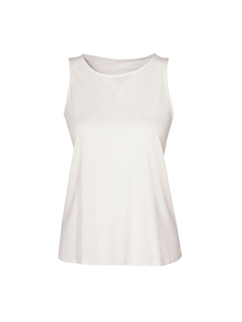 Hummel Remora Kadın Ekru Yuvarlak Yaka Atlet - S000504722-19965