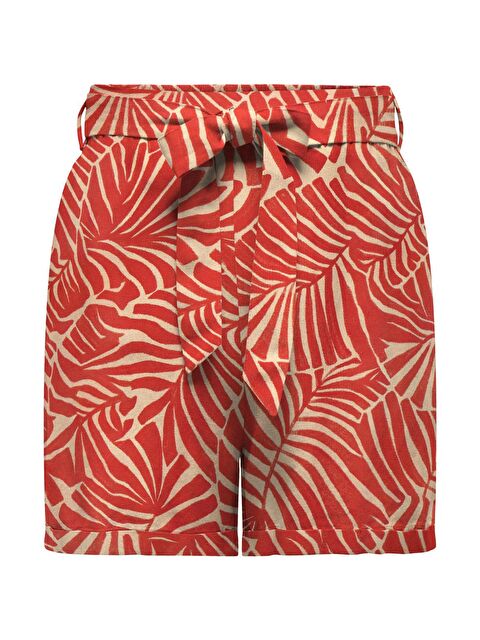 Only Onlcallie Keten Karışımlı Regular Fit Kadın Short 15318789 - S000226387-37218