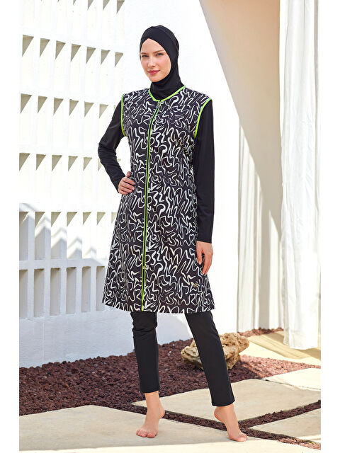 Maresiva Tam Kapalı Tesettür Mayo 2305 Siyah - S000392290-19351