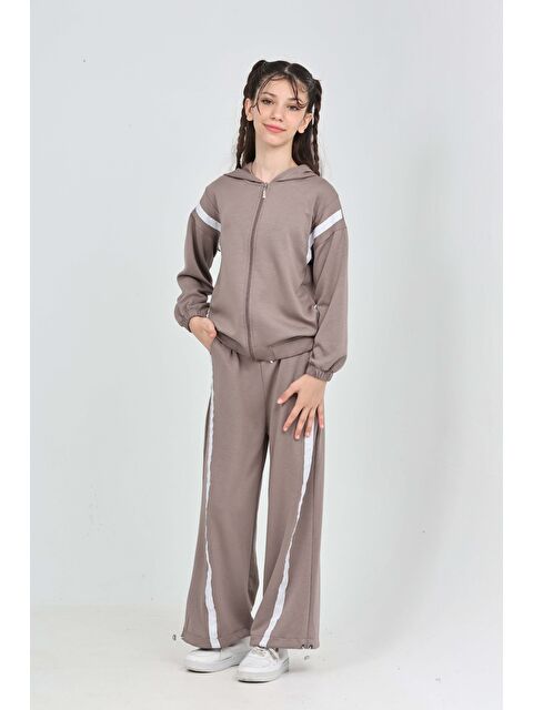 Toontoykids Kız Çocuk Şerit Detaylı Eşofman Takım - S000421752-19928