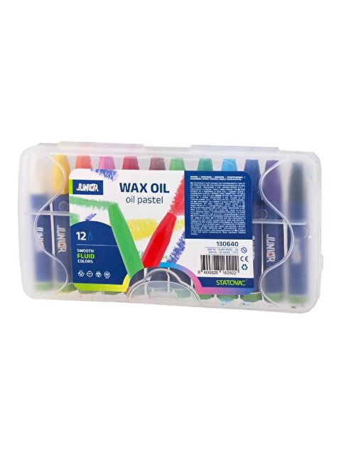 Junior Wax Plastik Kutu Yağlı Pastel Boya 12 Renk (130640) - S000423864-23173