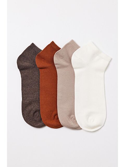 Katia And Bony Erkek 4'Lü Paket Step Çorap Kahverengi Mix - S000387549-19413