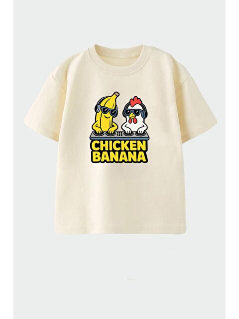 Monila Erkek Çocuk Pamuklu Bisiklet Yaka Baskılı T-Shirt