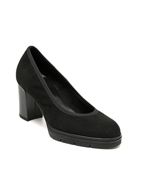 Comart Kadın Topuklu / Stiletto 483700 3700 Camoscio Nero