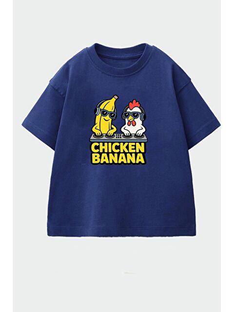 Monila Erkek Çocuk Pamuklu Bisiklet Yaka Baskılı T-Shirt