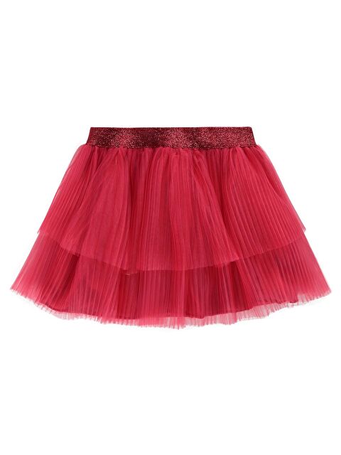 Civil Girls Kat Kat 4-9 Yaş Etek - Kırmızı