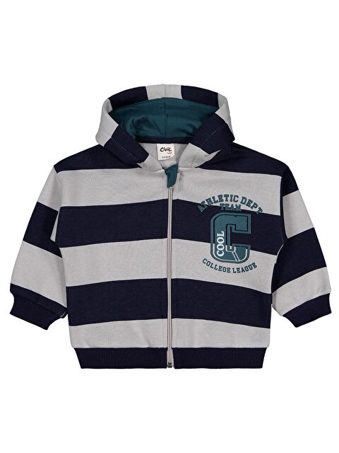 Civil Baby Çizgili 6-18 Ay Hırka - Lacivert 12-18 Ay - S000494734-29672