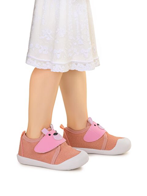 Kiko Kids Winni Cırtlı Kız Bebek İlk Adım Panduf Ayakkabı - S000197906-23490