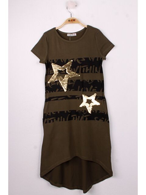 Toontoykids Kız Çocuk Yıldız Pullu Elbise - S000254175-18547