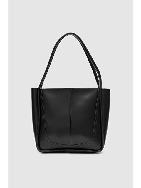 Shulebags Moscow Çift Askılı Omuz Çantası Siyah - S000423878-19351