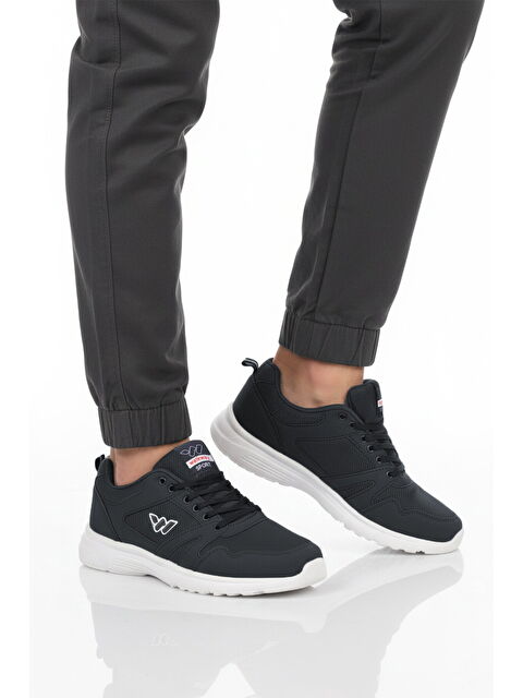 Walkway Lacivert Fileli Hafif Hava Alabilen Esnek Erkek Spor Ayakkabı 020 M