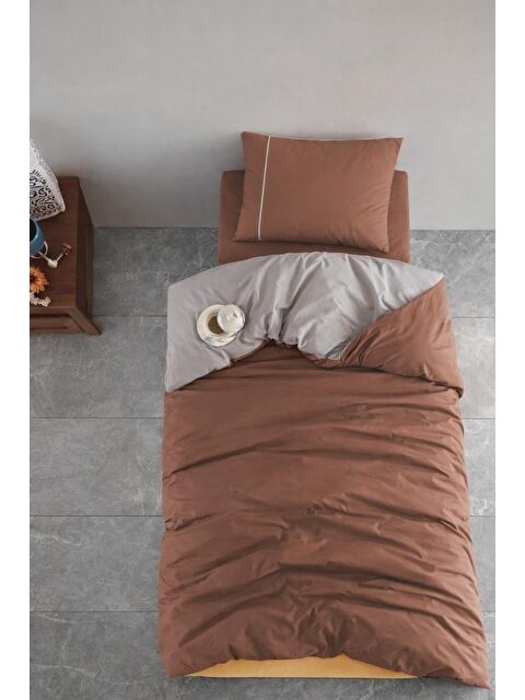 Çeyiz Diyarı Sevilla %100 Pamuklu Çift Taraflı Tek Kişilik Nevresim Takımı - S000501157-23173