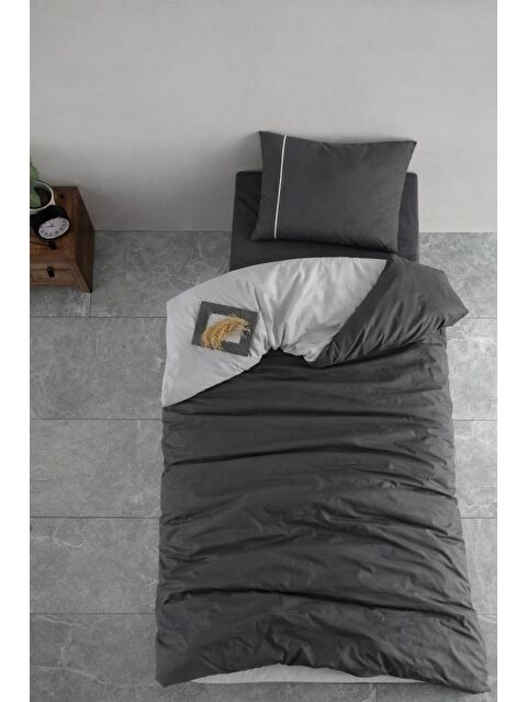 Çeyiz Diyarı Berlin %100 Pamuklu Çift Taraflı Tek Kişilik Nevresim Takımı - S000501162-29351