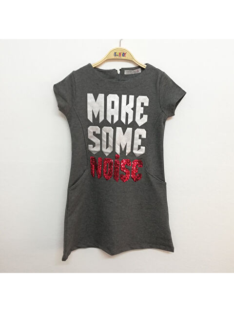 Toontoykids Kız Çocuk Varak Pullu Elbise - S000254194-29666