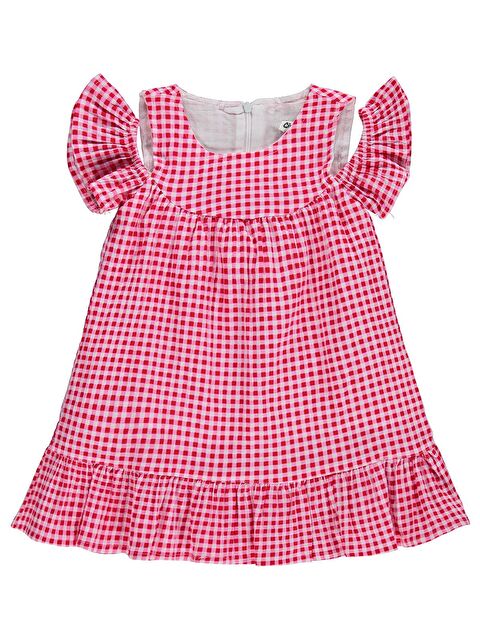 Civil Girls Pötikare 2-5 Yaş Elbise - Kırmızı