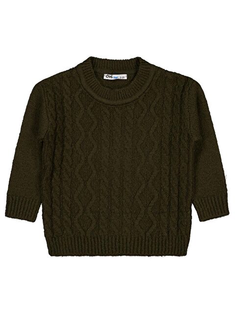 Civil Boys Saç Örgülü 2-5 Yaş Kazak - Yeşil 5-6 Yaş - S000494738-19294