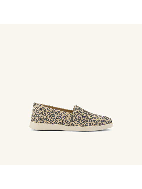 Toms Kadın Espadril 10023031 Oatmeal Small Leopard Spots