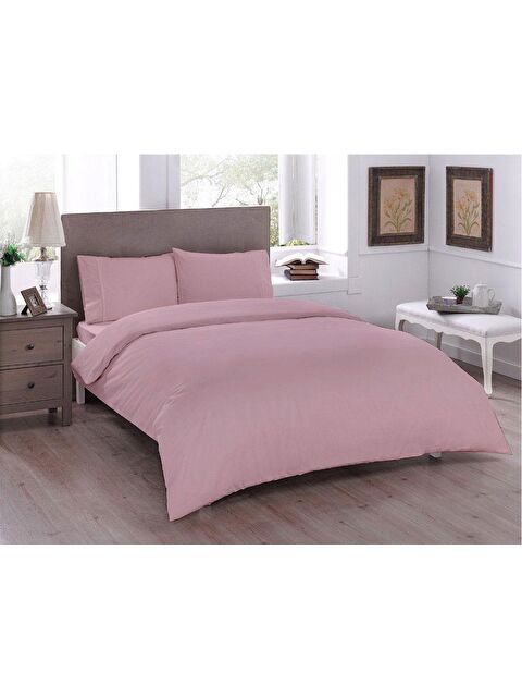 Çeyiz Diyarı Pure Çift Kişilik Nevresim Takımı Pudra - S000493182-7152