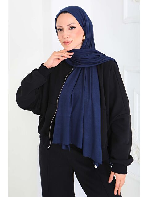 Tofisa Penye Şal Lacivert - 27854-LACIVERT - S000463373-21164