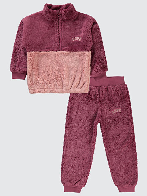 Civil Girls Kız Çocuk Eşofman Takımı 2-5 Yaş Gül Kurusu - S000333368-20028