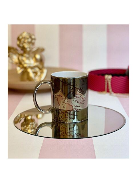 Bam Hediyelik Eşya Travel Journal Tasarımlı Gümüş Kupa - S000290458-23173