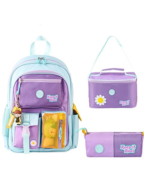 Muggle 3 Bölmeli Funny 2021 Okul Sırt Çantası + Beslenme Çantası + Kalemlik - S000420333-20042