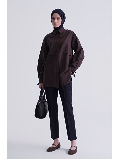 ARMİNE Beli Lastikli Pantolon Lacivert