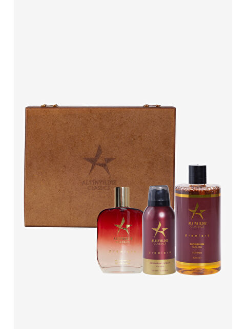 Altınyıldız Classics Erkek Bordo Premıere Parfüm-Deodorant-Duş Jeli Aksesuar Set - S000423895-19951