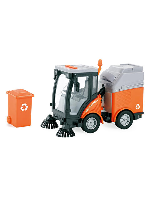 Vardem 1:16 Sürtmeli Sesli Işıklı Temizlik Aracı Turuncu - S000381690-20013