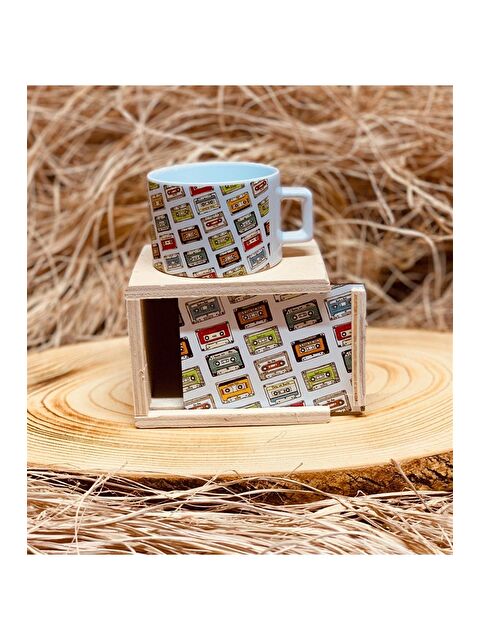 Bam Hediyelik Eşya 90lar Retro Ahşap Kutulu Kupa - S000290500-23173