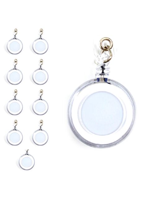 Inox Yoyo Yaka Kartlığı Yuvarlak 10 Adet Beyaz - S000221671-20063
