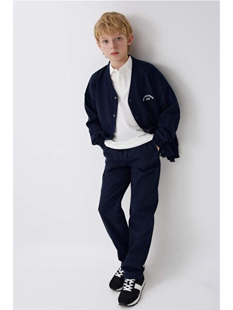 A.S.L GOLF CLUB Erkek Çocuk Standart Paça Gabardin Lacivert Okul Pantolon - S000425434-21164