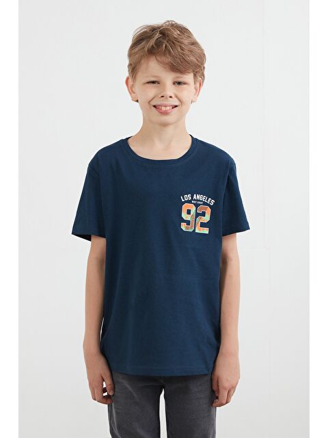 Fullamoda Önü Ve Arkası 92 Baskılı Erkek Çocuk Tişört - S000404058-21164