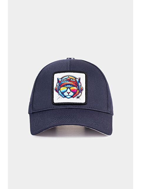 BlackBörk Six Kedi Logolu Lacivert Beyzbol Şapka