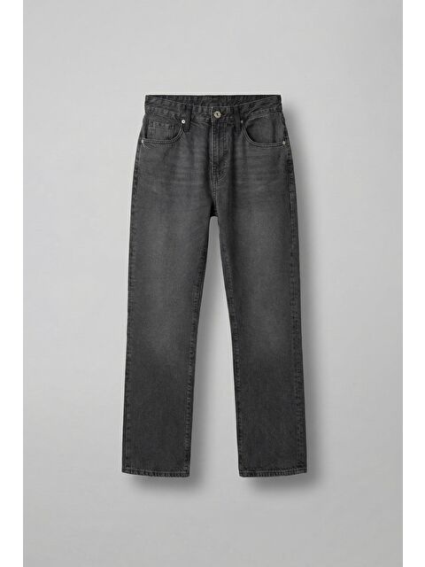 Abluka Online Erkek Baggy Fit Jean Pantolon Siyah - S000495436-19351