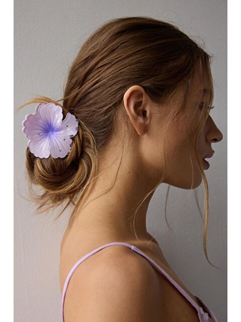 New Obsessions Tropik Hibiskus Çilek Mandal Toka - S000379504-17878