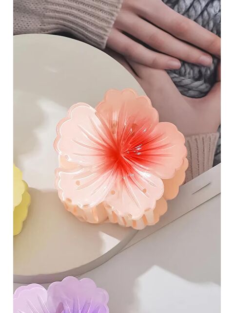 New Obsessions Tropik Hibiskus Çilek Mandal Toka - S000379504-24085