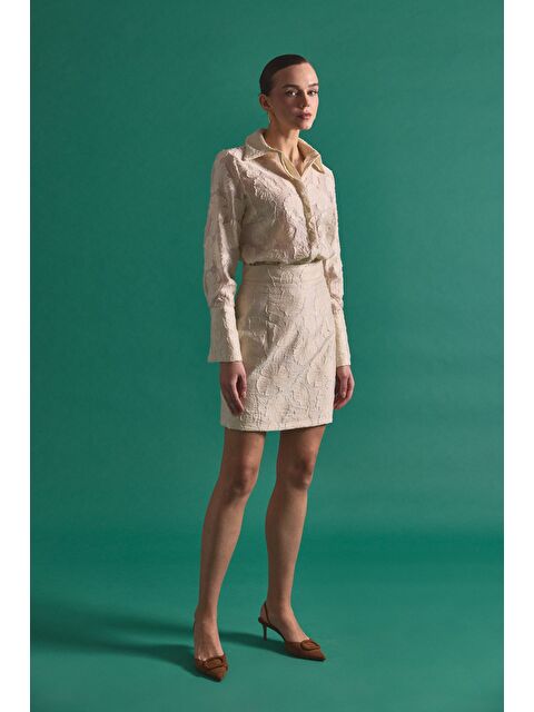 SATEEN Belica Etek - Bej - S000521591-19928