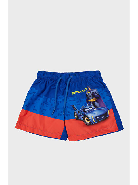 Slipstop Night Wheels Renk Bloklu Baskı Detaylı Normal Bel Short SO2532010005 - S000387560-37371