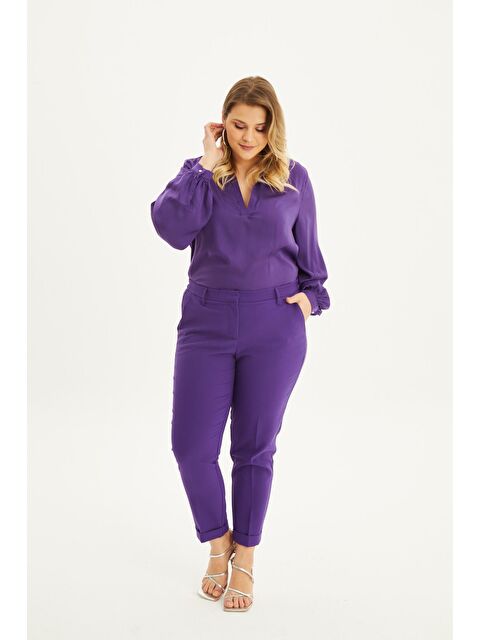 Mylinemoda Cep Detaylı Slim Fit Klasik Pantolon - S000242108-20042