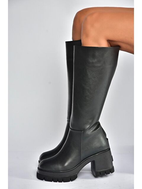 Fox Shoes Siyah Kadın Çizme V965067009 - S000464486-19351