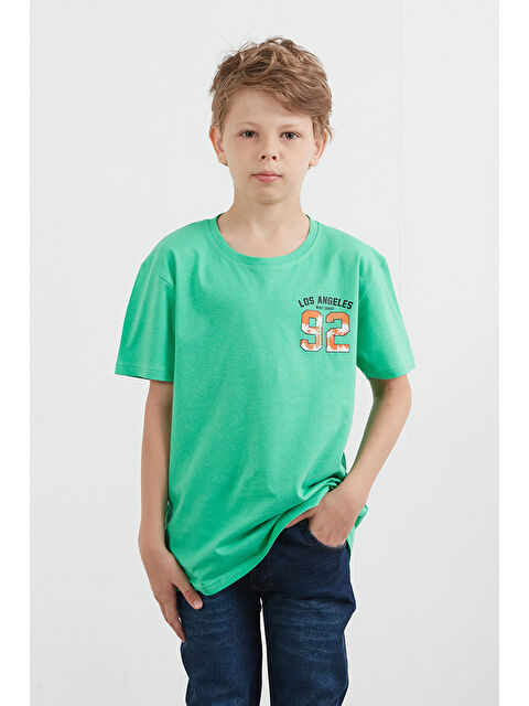 Fullamoda Önü Ve Arkası 92 Baskılı Erkek Çocuk Tişört - S000404058-18194