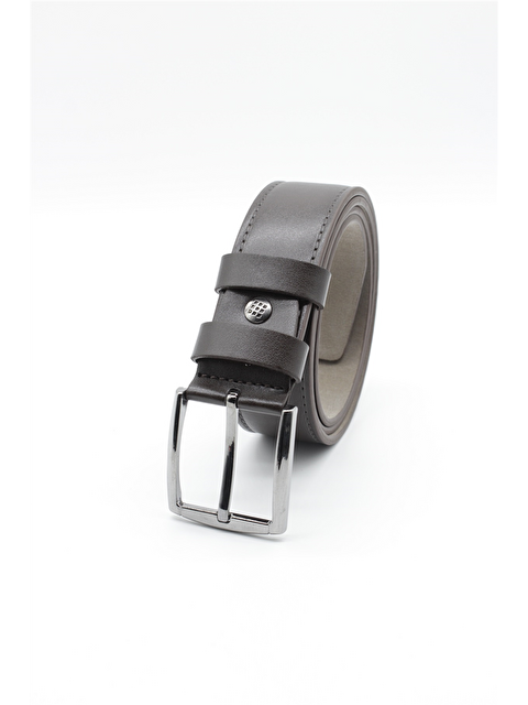 İMZA Kahverengi Düz Analin Casual Suni Deri Dikişsiz Kemer 1046255203